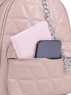 Рюкзак женский на молнии, с карманами, размер 24×12×30 см, бежевый - Фото 5