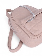 Рюкзак женский на молнии, с карманами, размер 24×12×30 см, бежевый - Фото 6