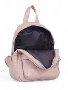 Рюкзак женский на молнии, с карманами, размер 24×12×30 см, бежевый - Фото 9