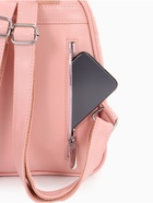 Рюкзак женский на молнии, с карманами, размер 24×12×30 см, розовый - Фото 6