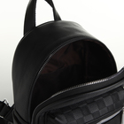 Рюкзак-мини женский Xenia на молнии, с карманами, чёрный - Фото 4