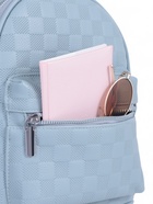 Рюкзак-мини женский на молнии, с карманом, размер 22×14×26 см, голубой - Фото 4