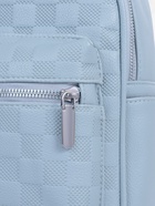 Рюкзак-мини женский на молнии, с карманом, размер 22×14×26 см, голубой - Фото 6