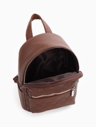 Рюкзак-мини женский на молнии, с карманом, размер 22×14×26 см, коричневый - Фото 8