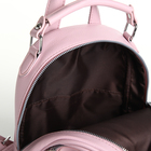 Рюкзак городской на молнии, цвет розовый - Фото 4