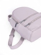 Рюкзак-мини женский на молнии, с карманом, размер 22×12×25 см, бежевый - Фото 6