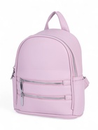 Рюкзак-мини женский на молнии, с карманом, размер 22×12×25 см, розовый - Фото 2