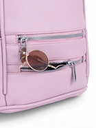 Рюкзак-мини женский на молнии, с карманом, размер 22×12×25 см, розовый - Фото 5