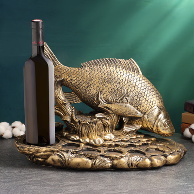 Подставка для бутылки и бокалов «Рыбалка», 46×21×32 см