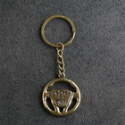 Сувенир-брелок "Оберег от ГАИ", латунь, янтарь - фото 3423104