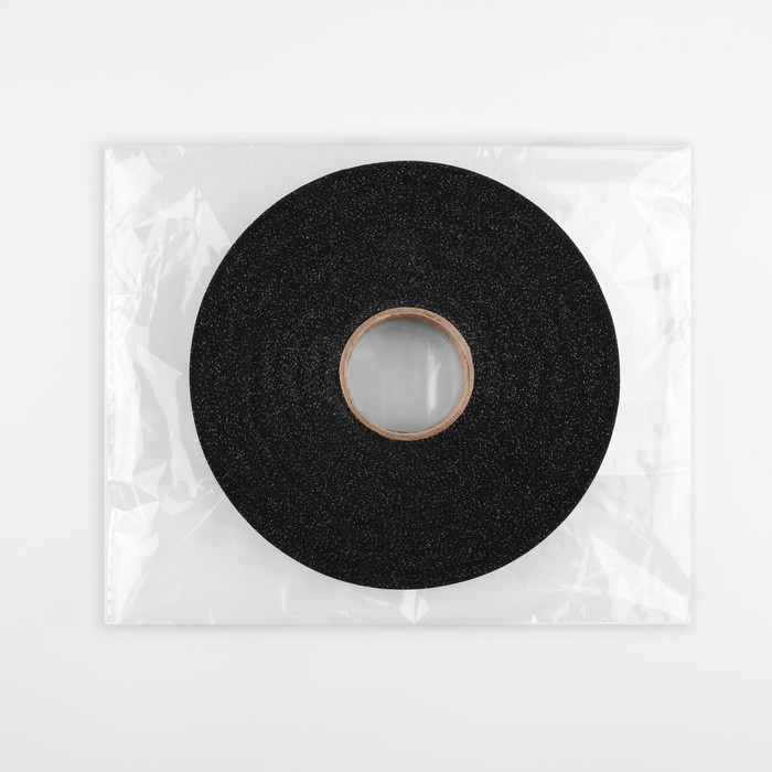 Лента клеевая нитепрошивная по косой, 15 мм × 100 м, цвет чёрный