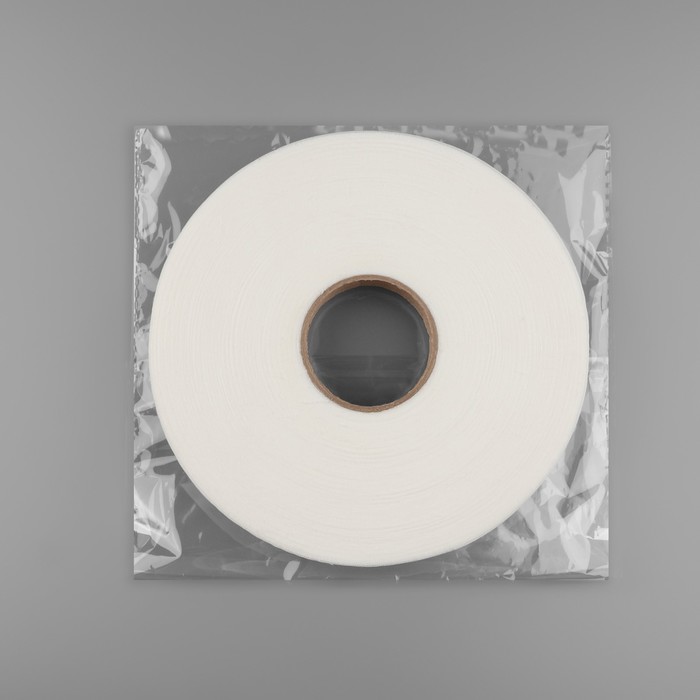 Лента клеевая нитепрошивная по долевой, 46 г/кв.м, 15 мм × 100 м, цвет белый