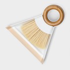 Щётка с совком Meli, бамбуковая ручка, совок 18×16.5×4 см, щётка 15×11 см, ворс 5 см - Фото 5