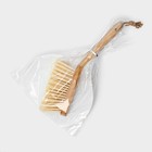 Щётка с совком Meli, бамбуковая ручка, совок 33.5×21.5×5.5 см, щётка 30×4 см, ворс 6 см - Фото 5