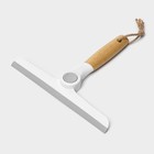 Водосгон Meli, с поворотным сгоном TRP, бамбуковая ручка, 24×20 см - Фото 5