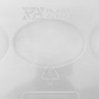 Горшок пластиковый с поддоном для цветов «Квадро», 6 л, цвет прозрачный - Фото 4