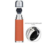 Термос Мастер К «Гильза», 500 мл, с кружкой, сохраняет тепло 8 ч, нержавеющая сталь, оранжевый - Фото 2