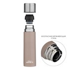 Термос Мастер К Space, 500 мл, с кружкой, сохраняет тепло 8 ч, нержавеющая сталь, бежевый - Фото 2