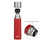 Термос Мастер К Space, 500 мл, с кружкой, сохраняет тепло 8 ч, нержавеющая сталь, красный - Фото 2