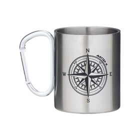 Кружка туристическая с карабином «Компас», 300 мл