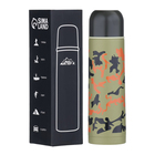 Термос Мастер К «Гильза. Камуфляж», 500 мл, с кружкой, сохраняет тепло до 8 ч, нержавеющая сталь, цвет хаки - Фото 3