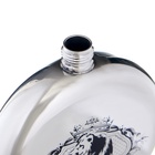 Фляжка «Самый главный», нержавеющая сталь, круглая, 150 мл, 5 oz - Фото 4