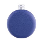 Фляжка Мастер К, 150 мл, круглая, подарочная, армейская, нержавеющая сталь, синяя - Фото 2