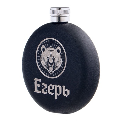 Фляжка «Егерь», нержавеющая сталь, круглая, 150 мл, 5 oz