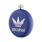 Фляжка Alcohol, нержавеющая сталь, круглая, 150 мл, 5 oz - Фото 3