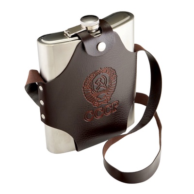 Фляжка для алкоголя и воды «СССР», в чехле, 1.44 л