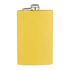 Фляжка Мастер К, 300 мл, подарочная, армейская, 10 oz, нержавеющая сталь, жёлтая - Фото 2