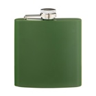 Фляжка Мастер К, 180 мл, подарочная, армейская, 6 oz, нержавеющая сталь, зелёная - Фото 2