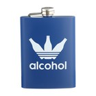 Фляжка для алкоголя Alcohol, нержавеющая сталь, подарочная, 240 мл, 8 oz - фото 11268121