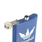 Фляжка Alcohol, нержавеющая сталь, 240 мл, 8 oz - Фото 4