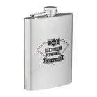 Фляжка «100% настоящий мужчина», нержавеющая сталь, 240 мл, 8 oz - Фото 2