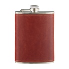 Фляжка Мастер К, 240 мл, подарочная, армейская, 8 oz, нержавеющая сталь, коричневая - Фото 2