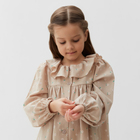 Платье детское с воротником KAFTAN, р.28 (86-92), бежевый - Фото 5
