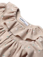 Платье детское с воротником KAFTAN, р.28 (86-92), бежевый - фото 809713429