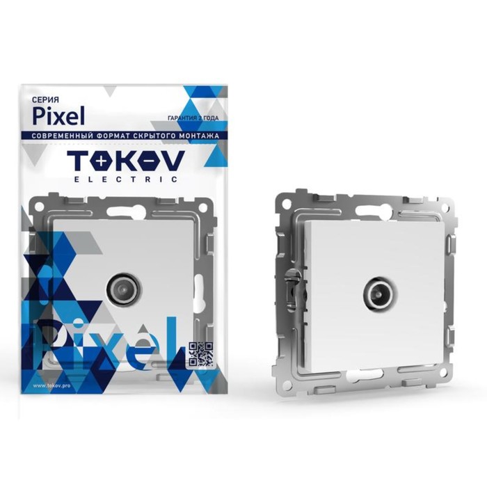 Коннектор TV TOKOV ELECTRIC Pixel Белый - PX-A1C-C01 - Фото 1