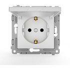 Розетка TOKOV ELECTRIC Pixel, 16 А, IP20, одноместная, с заземлением, шторка с крышкой, белая, TKE-PX-R1ZSW1-C01 - Фото 2