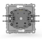 Розетка TOKOV ELECTRIC Pixel, 16 А, IP20, одноместная, с заземлением, шторка с крышкой, белая, TKE-PX-R1ZSW1-C01 - Фото 5
