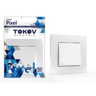 Выключатель одноклавишный TOKOV ELECTRIC "Pixel" 10А IP20 в сборе Белый TKE-PX-V1F-C01 - фото 4317668