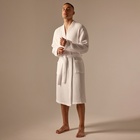 Халат вафельный мужской SL HOME: Boho «Блан де Блан», размер S, хлопок 100%, белый - Фото 1