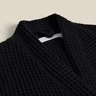 Халат вафельный мужской SL HOME: Boho «Дарк Маре», размер S, хлопок 100%, чёрный - Фото 11