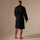 Халат вафельный мужской SL HOME: Boho «Дарк Маре», размер S, хлопок 100%, чёрный - Фото 10