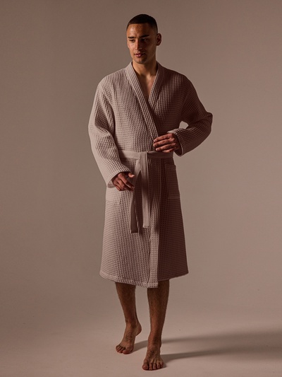 Халат вафельный мужской SL HOME: Boho «Саббиа», размер XL, 100% хлопок, 280 г/м²