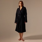 Халат вафельный женский SL HOME: Boho «Дарк Маре», размер 48-50, чёрный - Фото 1