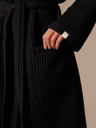 Халат вафельный женский SL HOME: Boho «Дарк Маре», размер 48-50, чёрный - Фото 5