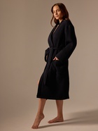 Халат вафельный женский SL HOME: Boho «Дарк Маре», размер 48-50, чёрный - Фото 6