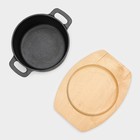 Кастрюля Magma «Хотан», 750 мл, 18.6×14×7 см, индукция, чугун, чёрная - Фото 8